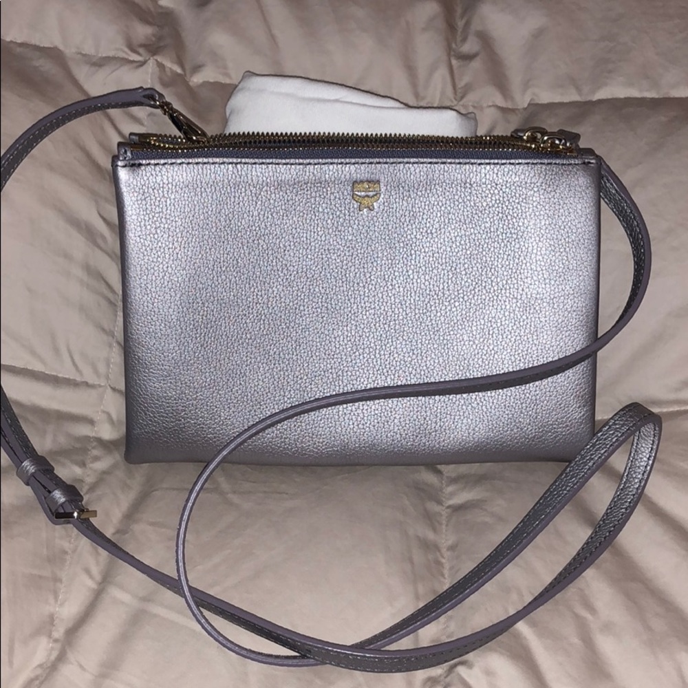 MCM silver crossbody